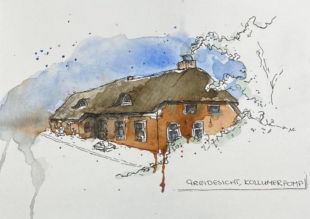 B&B Greidesicht Kollumerpomp Exterior foto